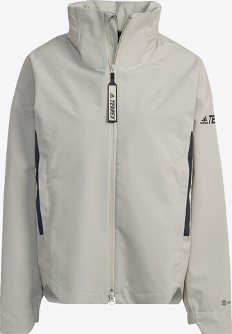 ADIDAS TERREX Outdoor Jacket in Beige: front