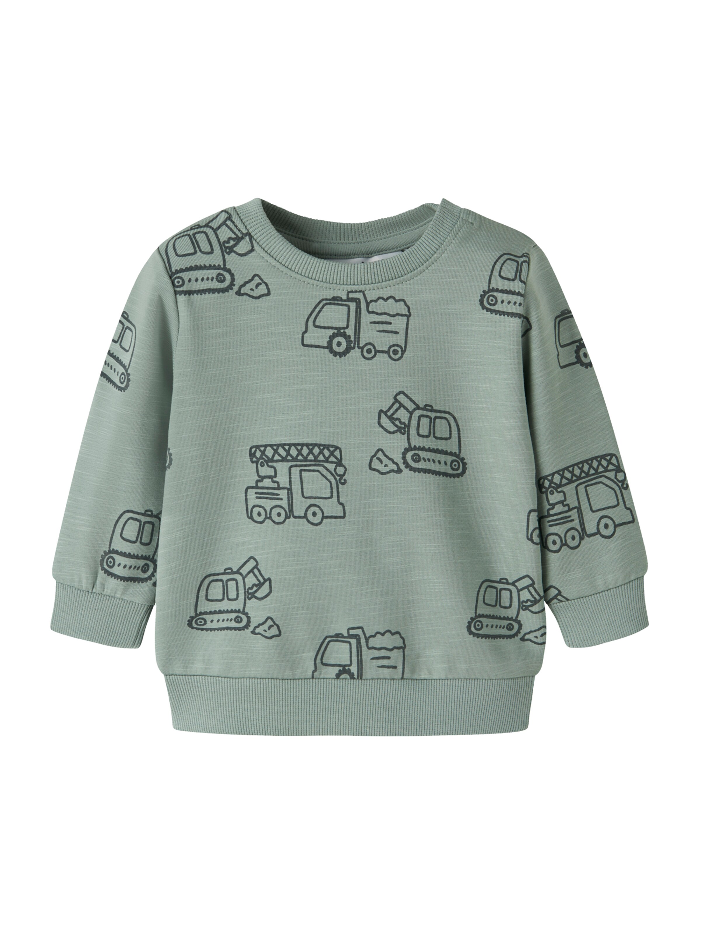 NAME IT Sweatshirt 'NBMKOMMA' in Green: front