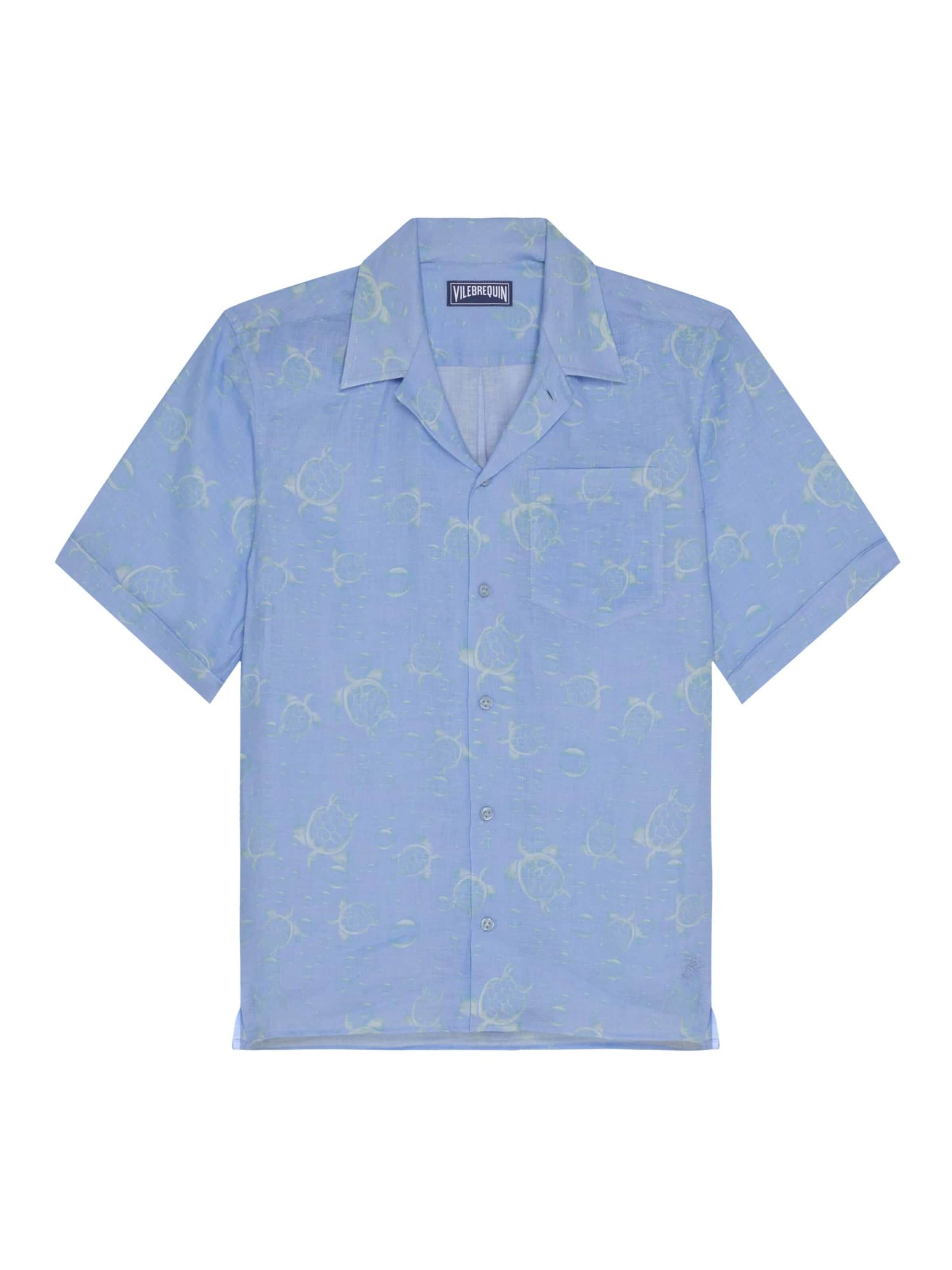 Vilebrequin Regular fit Overhemd in Blauw: voorkant