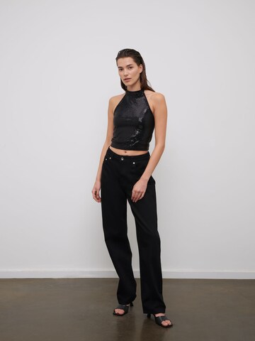 RÆRE by Lorena Rae Tapered Jeans in Zwart