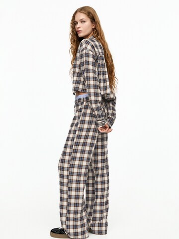 Pull&Bear Wide Leg Housut värissä sininen