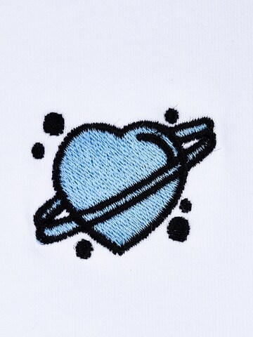 SATURNDAY Shirt 'Herz' in White