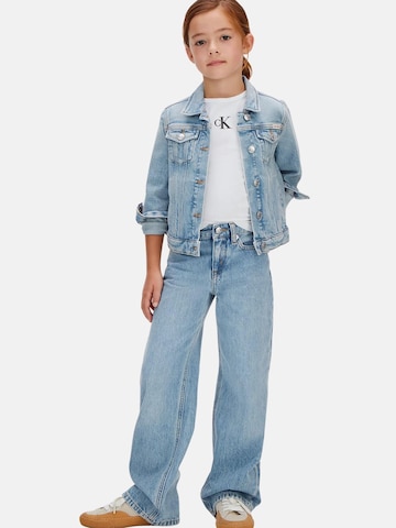 Calvin Klein Kids Szeroka nogawka Spodnie w kolorze niebieski