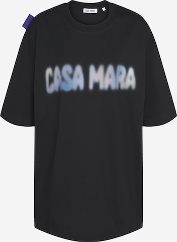 Casa Mara - Camisa 'BLURRY' em preto: frente