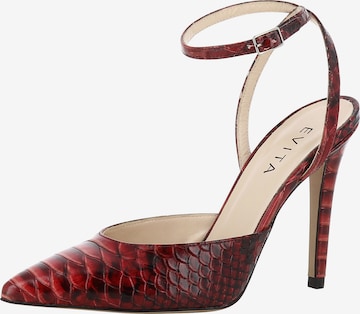 EVITA Pumps in Rood: voorkant