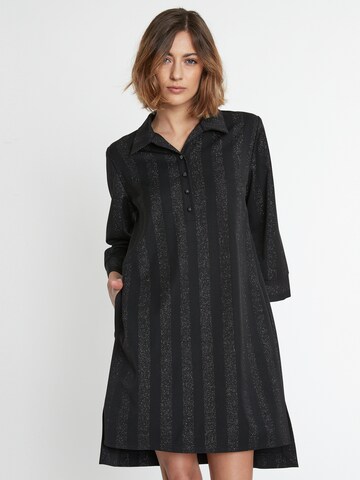 Ana Alcazar Blusenkleid 'Samina' in Schwarz: Vorderseite