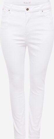 Tommy Hilfiger Curve Slimfit Jeans in Wit: voorkant