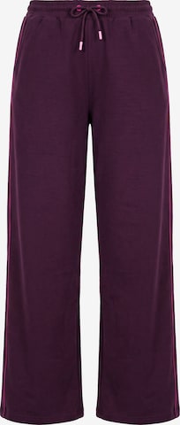 Ulla Popken Loose fit Trousers in Purple: front