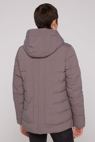 Soccx Puffer-Jacke mit abtrennbarer Kapuze in Braun
