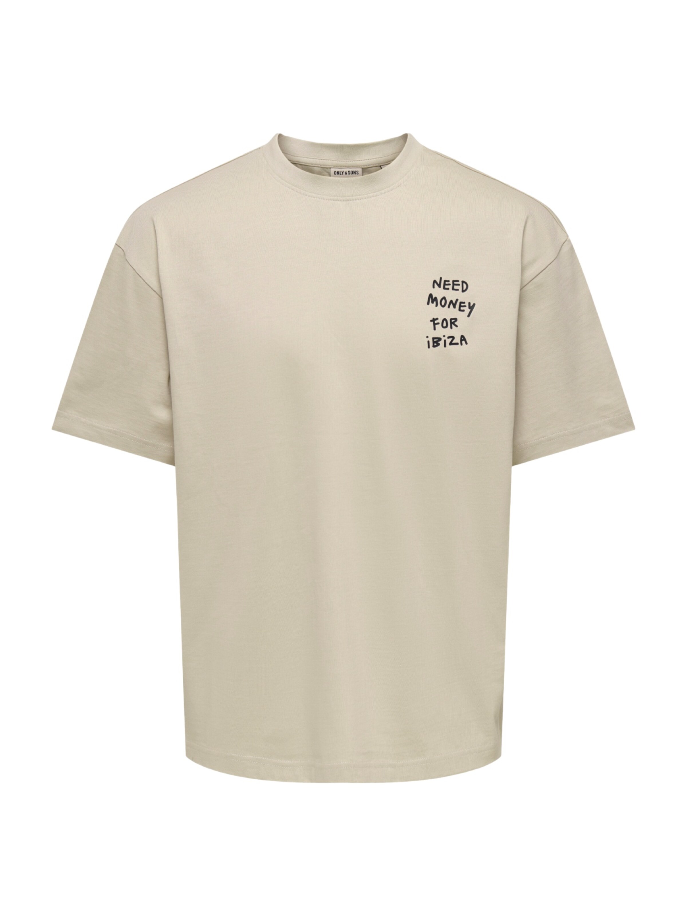 Only & Sons T-Shirt 'Money Life' in Beige: Vorderseite