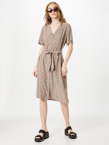 PIECES Shirt Dress 'Olivia' in Brown