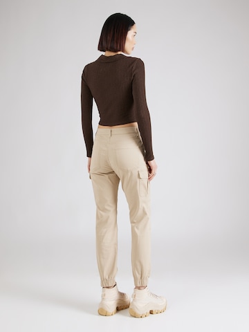 Effilé Pantalon cargo QS en marron