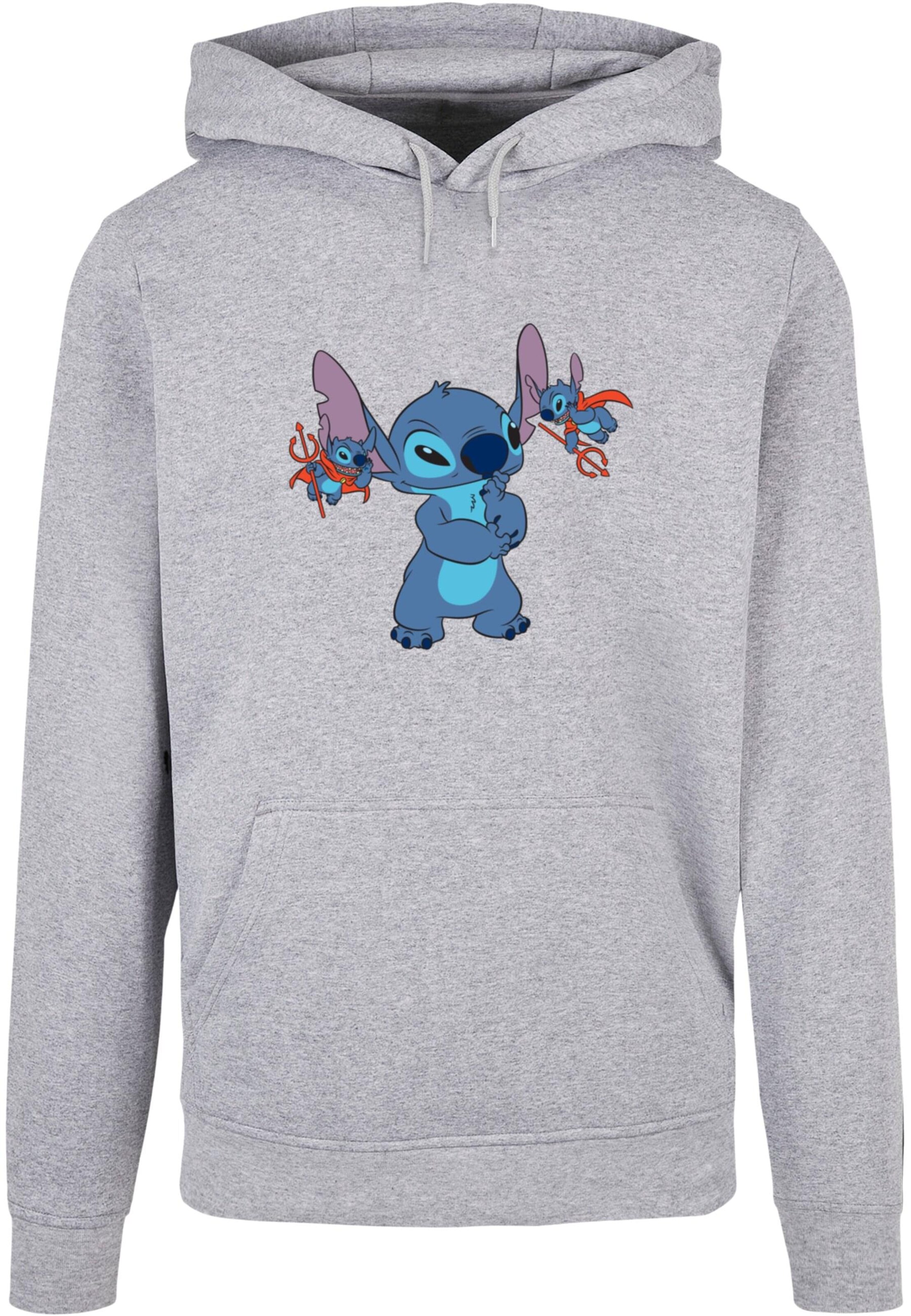 ABSOLUTE CULT Sweatshirt 'Lilo And Stitch - Little Devils' in Grey: front