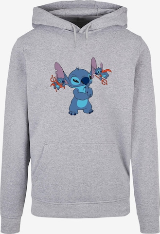 ABSOLUTE CULT Sweatshirt 'Lilo And Stitch - Little Devils' in Grey: front