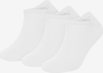 DillySocks Ankle Socks in White: front