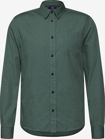 Street One MEN Kariertes Slim Fit Hemd in Grün: Vorderseite