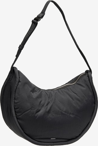 SANDQVIST Shoulder Bag 'Curve Half Moon' in Black: front