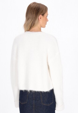 DreiMaster Maritim Knit cardigan in White