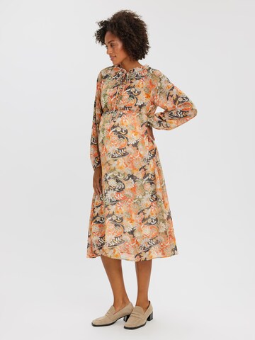 Vero Moda Maternity Košilové šaty 'JADE' – oranžová