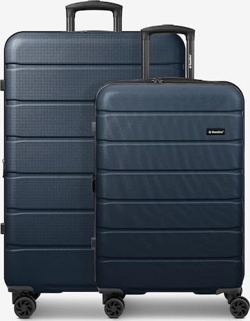 Saxoline Suitcase set 'Miami' in Blue: front