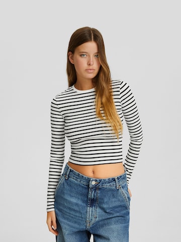 Bershka Shirt in Weiß: predná strana