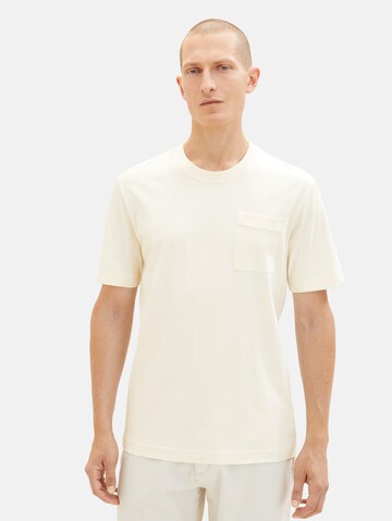 TOM TAILOR T-Shirt in Beige: predná strana