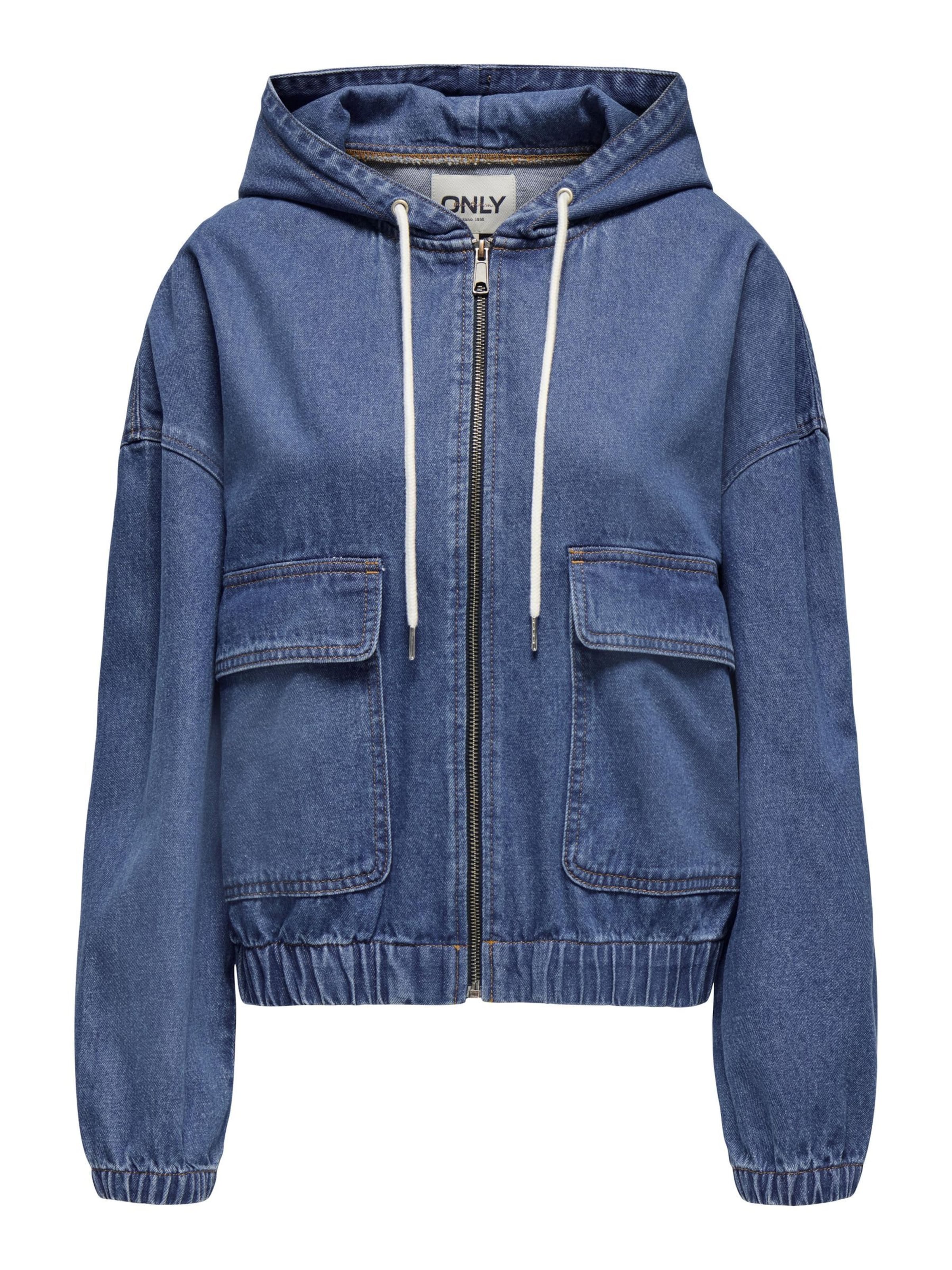 Veste mi-saison 'ONLKenzie' ONLY en bleu : devant