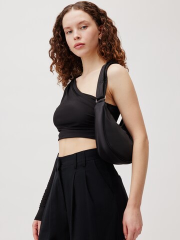 LeGer by Lena Gercke - Mala de ombro 'Bora' em preto: frente