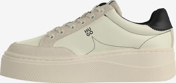 HUGO Ниски маратонки 'Lyzz' в бяло: отпред