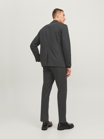 JACK & JONES Slim fit Trousers with creases 'JONES' in Grey