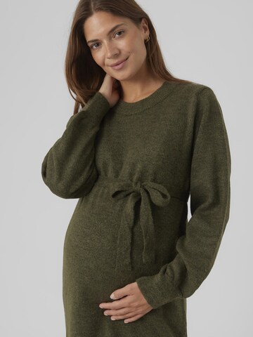 MAMALICIOUS Knitted dress 'NEWANNE' in Green