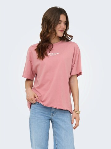 ONLY Oversized shirt 'ONLZINNIA' in Pink