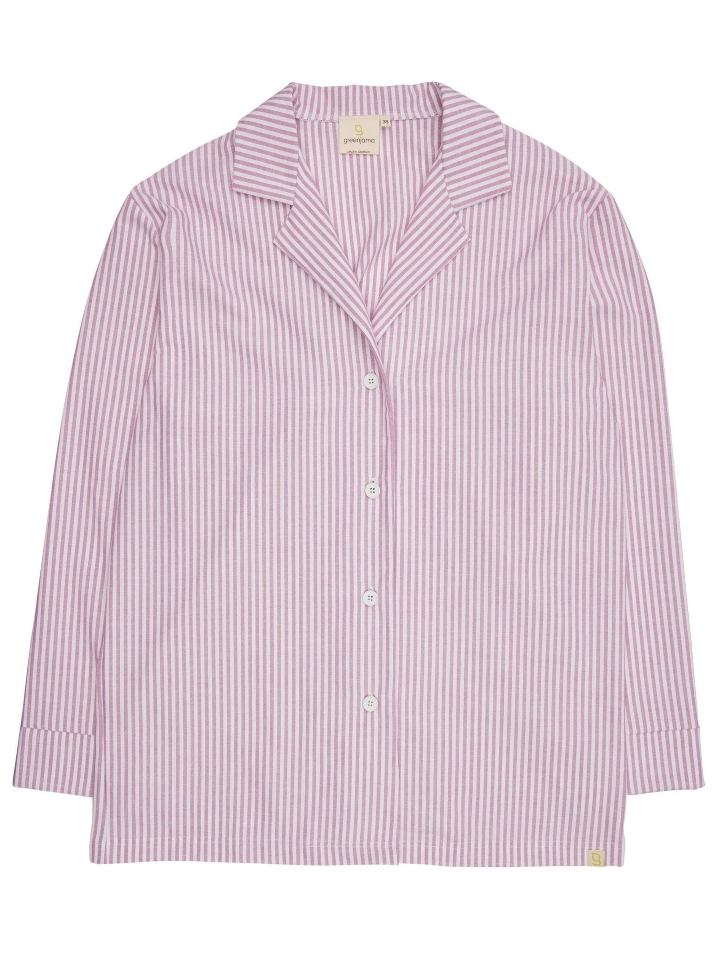 greenjama Pajama Shirt in Purple: front