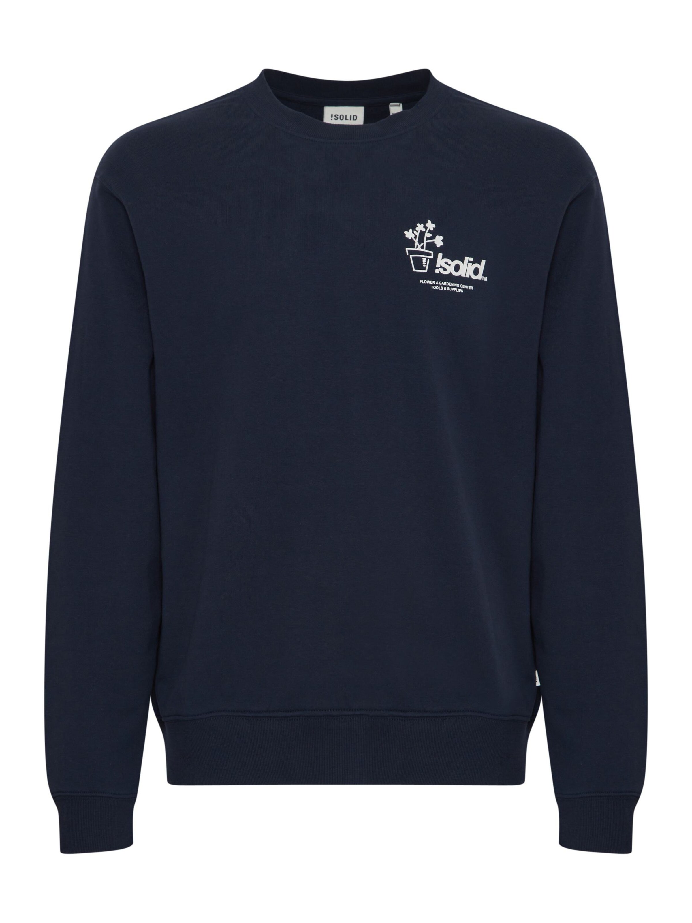 Sweat-shirt 'Imran' !Solid en bleu : devant