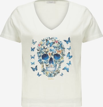T-Shirt 'Butterskull' Deeluxe en blanc : devant