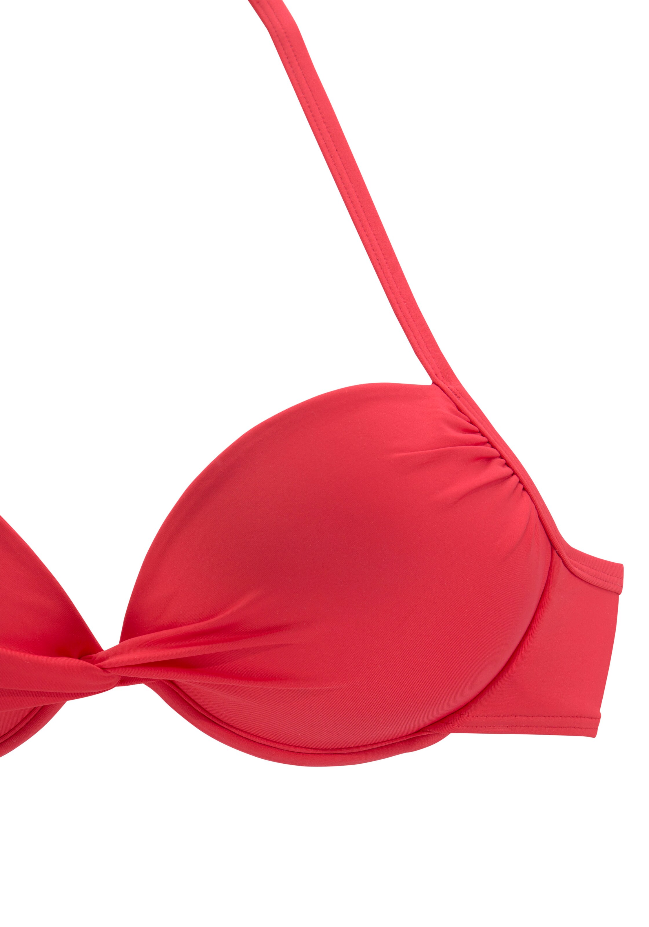 LASCANA Push-up Bikini Top 'Pride' in Red