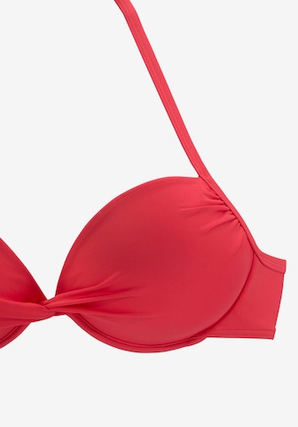 LASCANA - Push-up Top de bikini 'Pride' en rojo