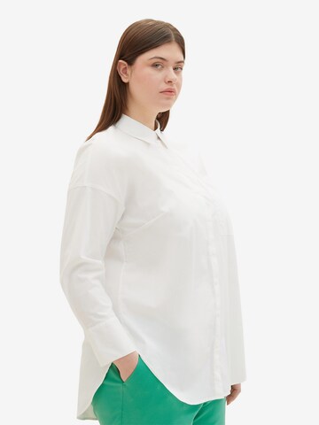 Tom Tailor Women +Bluza - bijela boja: prednji dio