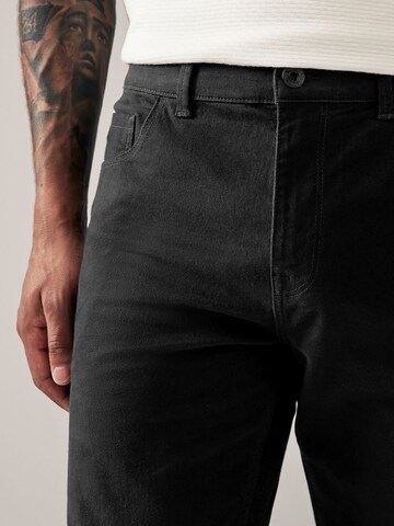 Next Slimfit Chino hlače | črna barva