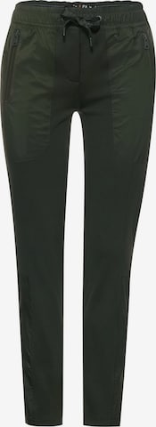 CECIL Slim fit Pants in Green: front