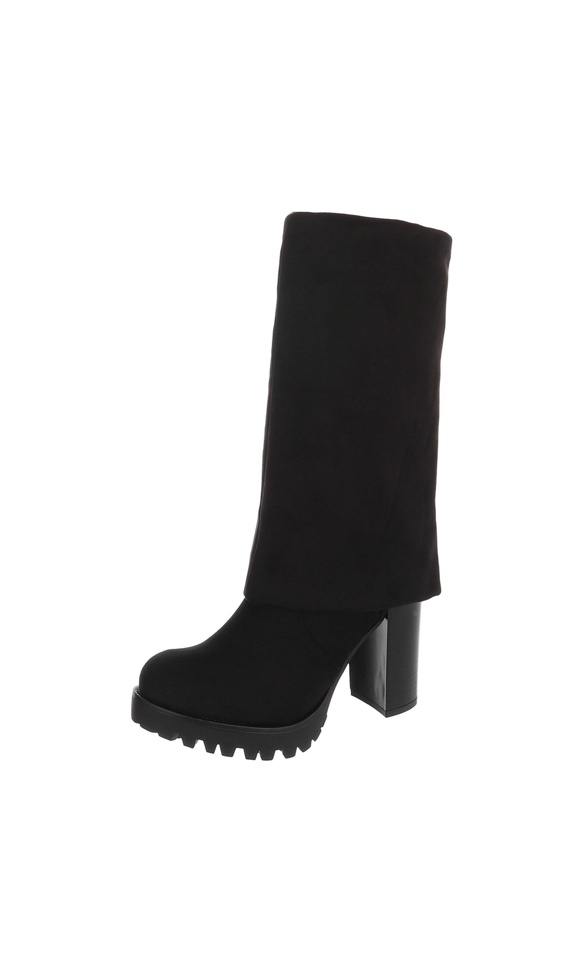 Ital-Design Overknees in Schwarz