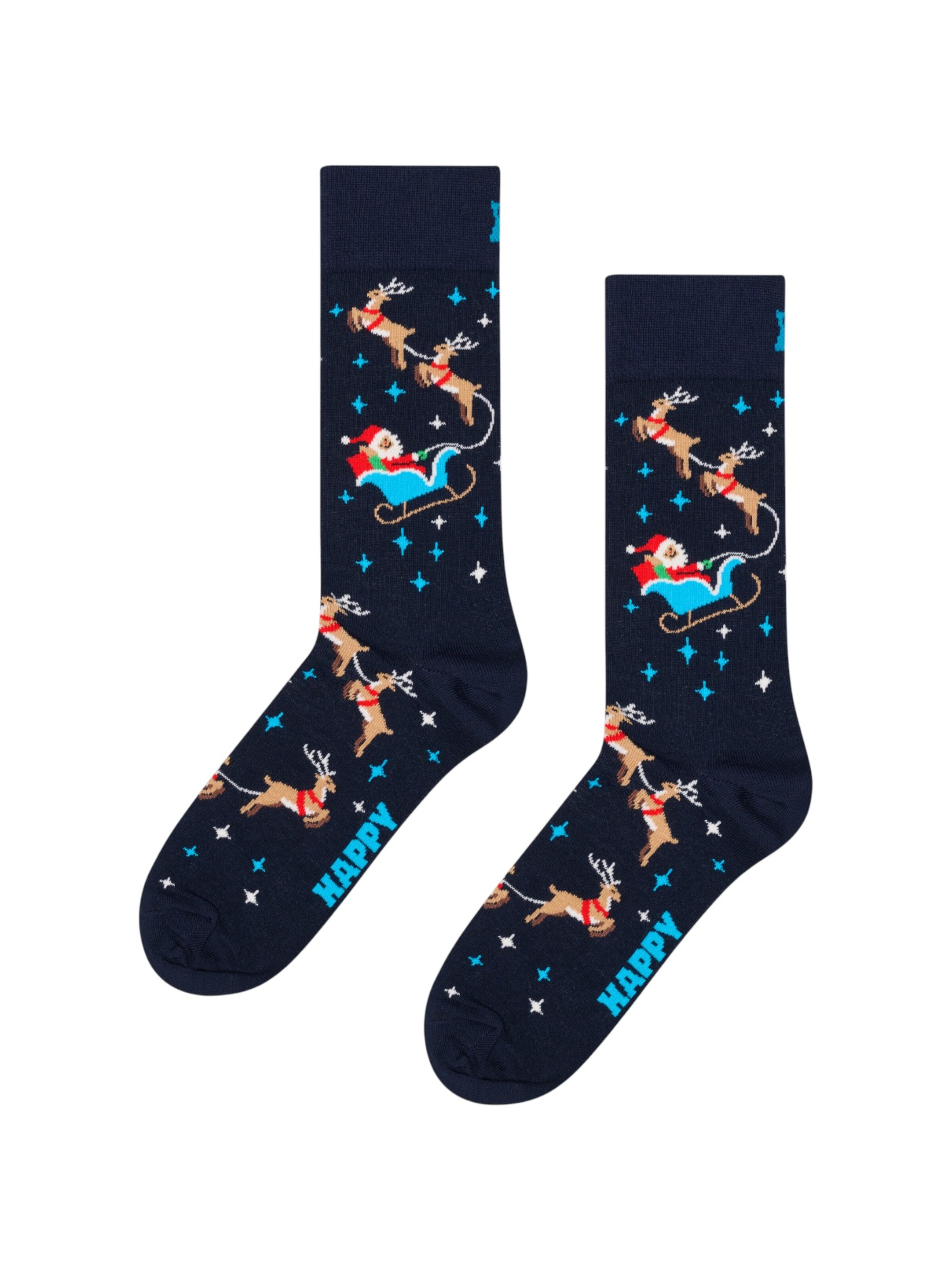 Chaussettes '4-Pack Holiday Navy Socks Gift Set' Happy Socks en bleu
