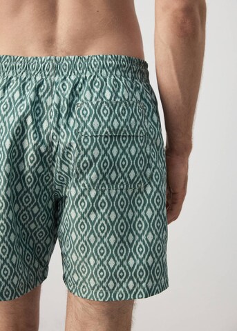 MANGO MAN Board Shorts 'Geo2' in Green