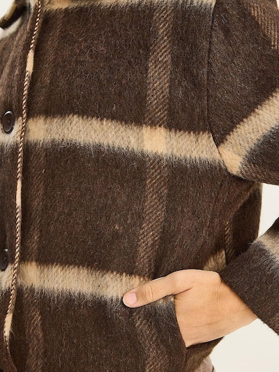 Bianco Lucci Jacke in L in creme / dunkelbraun, Produktansicht