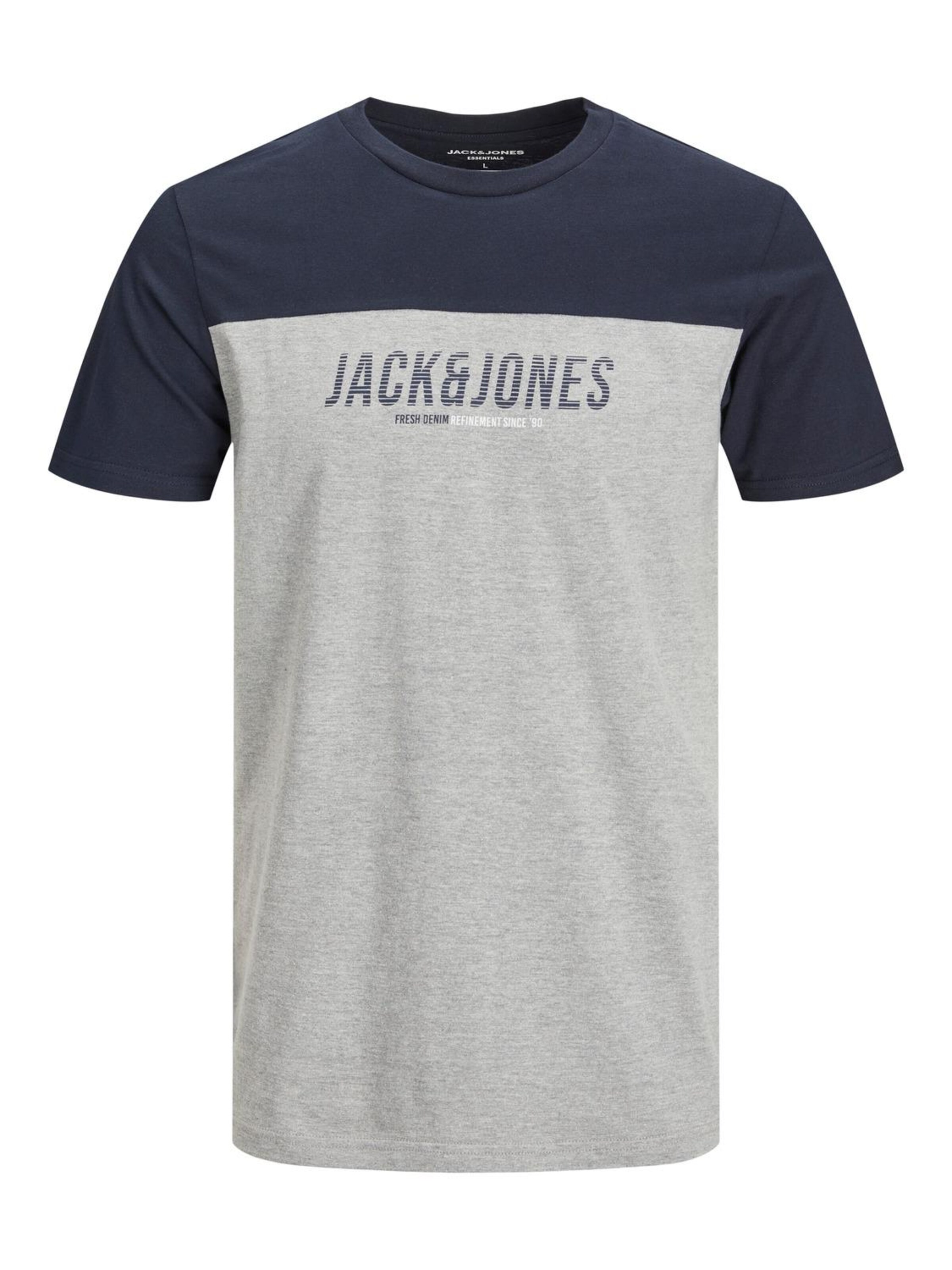 JACK & JONES Shirt 'Dan' in Grey: front