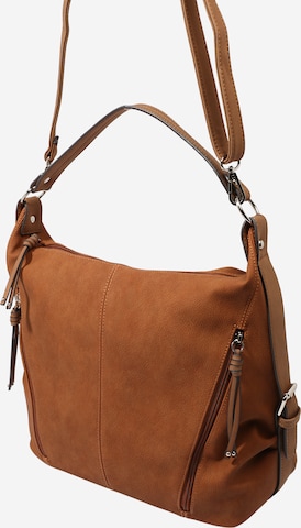 TOM TAILOR Shoulder bag 'Caia' in Brown