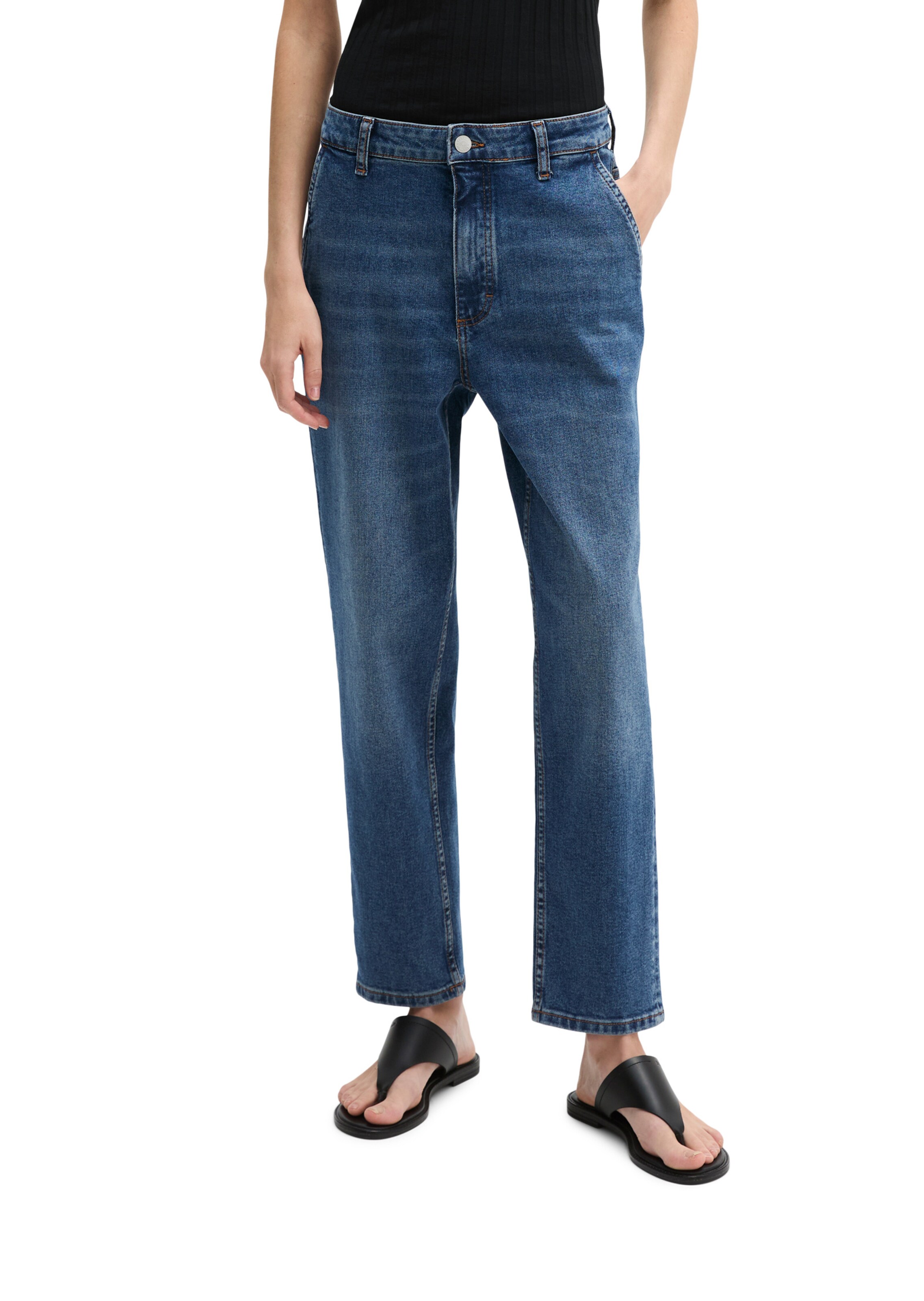 Marc O'Polo Vat Jeans 'Iva' in Blauw: voorkant