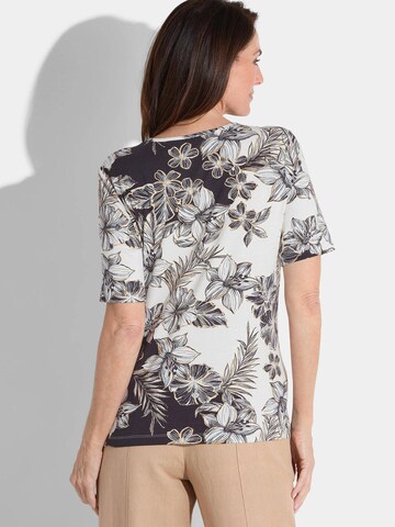 Goldner Shirt in Weiß