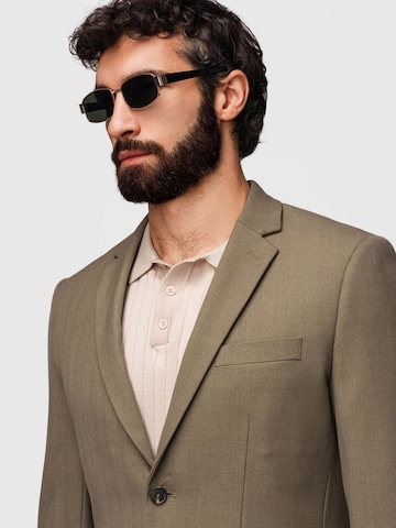 Coupe regular Veste de costume Ombre en vert