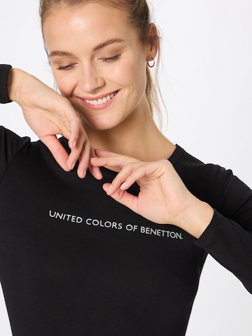 UNITED COLORS OF BENETTON Shirt in Black